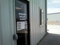 Front door of Moab's Spanish Valley Clinic